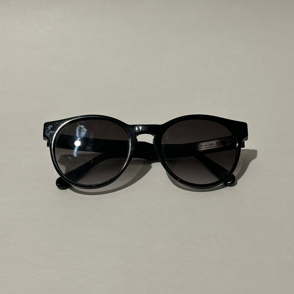 Ferragamo Black Round Sunglasses
